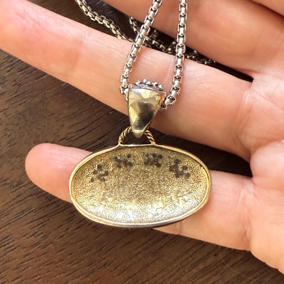 Designer inspired gold and silver tone necklace and heavy set chain - Picture 6 of 6